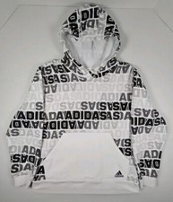 ADIDAS Hoodie All over Print Hooded Sweatshirt Youth X-LARGE 18/20