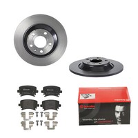 Brembo Bremsscheiben Ø302MM + BremsbelÄGe Hinten FÜR Audi A6 Allroad C6 Skoda