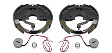 Pair Mobile Home Weld On 12x2 Electric Backing Plate Brake Axle 2.6center Hole