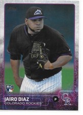 2015 Topps Series 2 Baseball Rainbow Foil Jairo Diaz RC Rockies