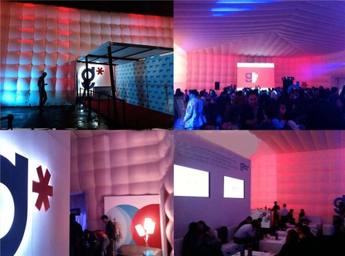 Tienda de campaña inflable cubo club nocturno inflable con luces LED para fiesta evento - Imagen 4 de 8