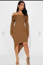 FASHION NOVA SWEATER DRESS Sizes Xs Sm Med Lar Xl 2x 3x