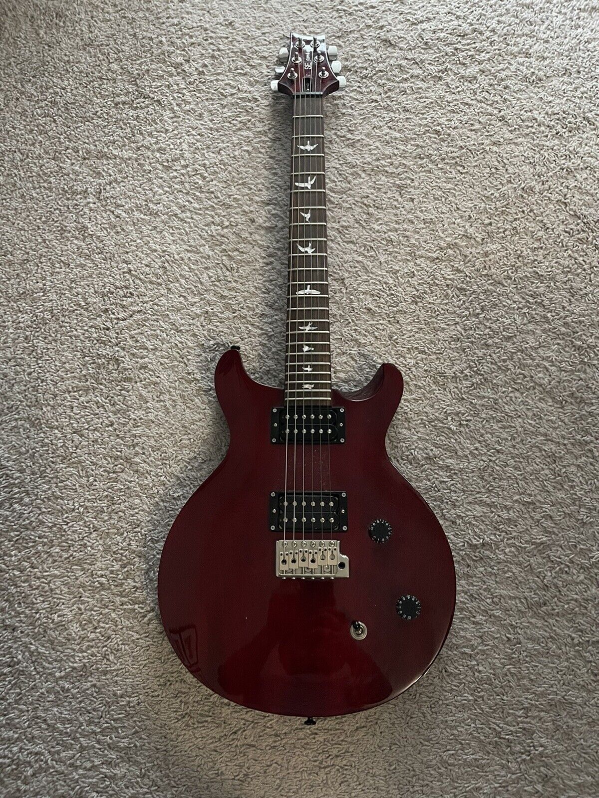 PRS SE Santana Signature 2007 HH Vintage Cherry Red Paul Reed Smith Guitar