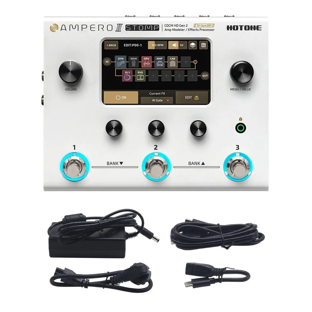 HOTONE Ampero II STOMP MP-300 Multi-effects Processor CDCM