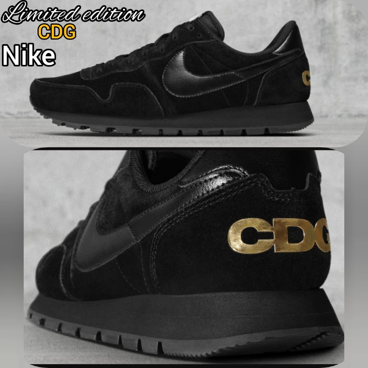 Nike Comme des Garçons x Air Pegasus 83 Black for Sale