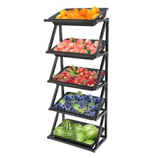 Supermarket Display Rack Shelf Retail Merchandiser Fruit Vegetable Snack Basket