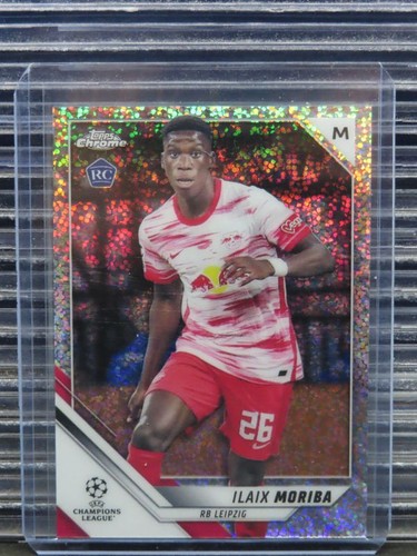 2021 Topps Chrome UEFA Champions League Soccer Speckle Ilaix Moriba #95