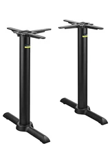 AUTO-ADJUST KT22 Self-Stabilizing Table Base | Twin-Pedestal, Cast Iron, Dining