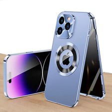 For iPhone 17 16 15 14 Pro Max Privacy Magnetic Case Anti Peep Screen Protector