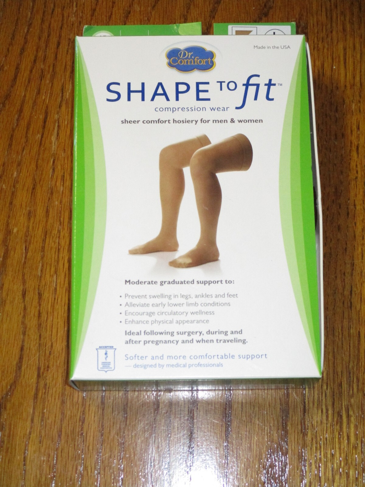 Shape to Fit Compression wear hosiery Nude Size Large 15/20 Mmhg New eBay