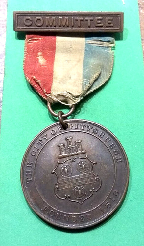 (pgasteelers1) Pittsburgh PA. 1909 Independence Day. Committee  Badge / SCD🌠