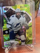 01/99 First Print 2020-21 Upper Deck Allure Nikita Kucherov Green Rainbow