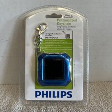 Philips Personalized Digital Photo Key Chain 1.5" Display SPF1002N/G7 New Blue