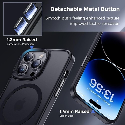 Benks iPhone 14 Hülle mit MagSafe - blaue Seite/Grau Farbe - Bild 5 von 6