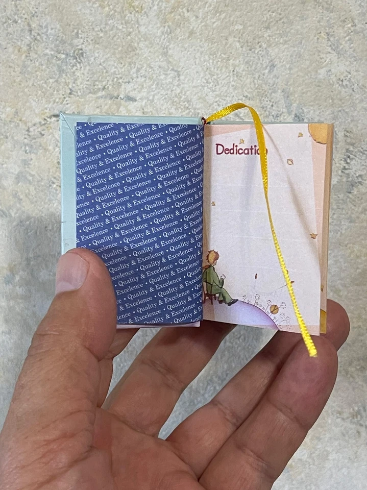 new The Little Prince Miniature book complete edition hardbound 440 pages 2.6" H - Image 2 of 4