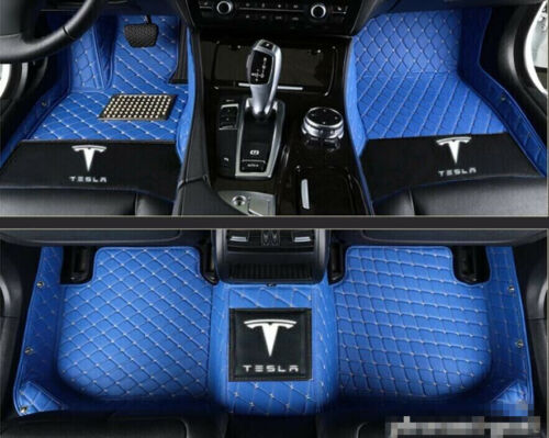 For Tesla Model S Model 3 Model X Easy Clean Custom Car Floor Mats Luxury Carpet - Picture 1 of 33