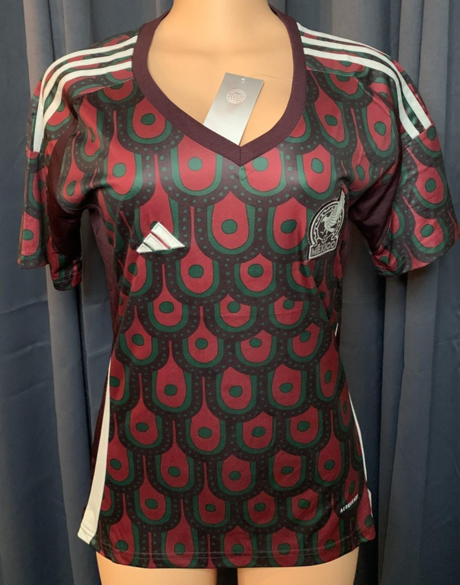adidas Mexico Women's National Team Soccer Jersey XL Burgundy AEROREADY NWT