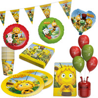 Biene Maja 52-Tlg. Party Set – Geburtstag Deko Folienballons Wimpel Tischdecke