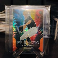 2024 Panini Prizm - Prizmatic Paul Skenes #9 Orange Pulsar Prizm /399 (RC)