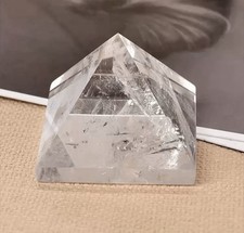 Pyramide En Quartz Clair Naturel Cristal De Guérison Chakra & Reiki 4cm