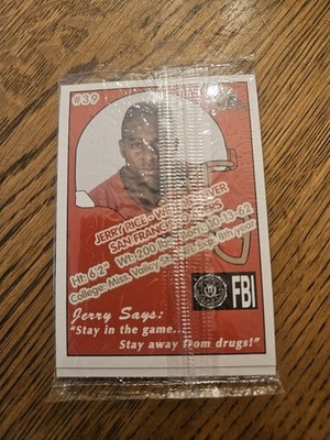 1992 San Francisco 49ers FBI Sealed Pack With Jerry Rice #39 HOF Showing RARE