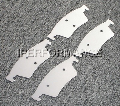 Titanium Brake Pad Shim Heat Shield Set for Ford Focus 2012-2018; REAR
