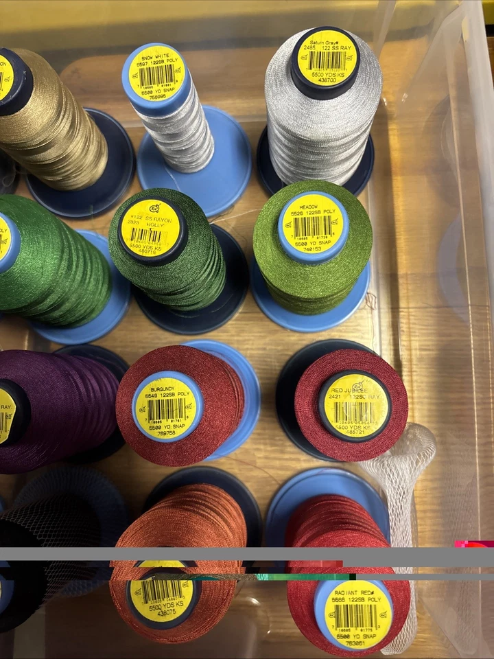 20 Partial Robison-Anton Rayon Embroidery Thread Spools Up To 5500 Yds Each - Image 4 of 4
