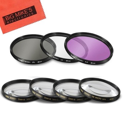 49mm 7PC Filter Set for Canon EF 50mm f/1.8 STM Lens - Includes 3 PC Filter K...