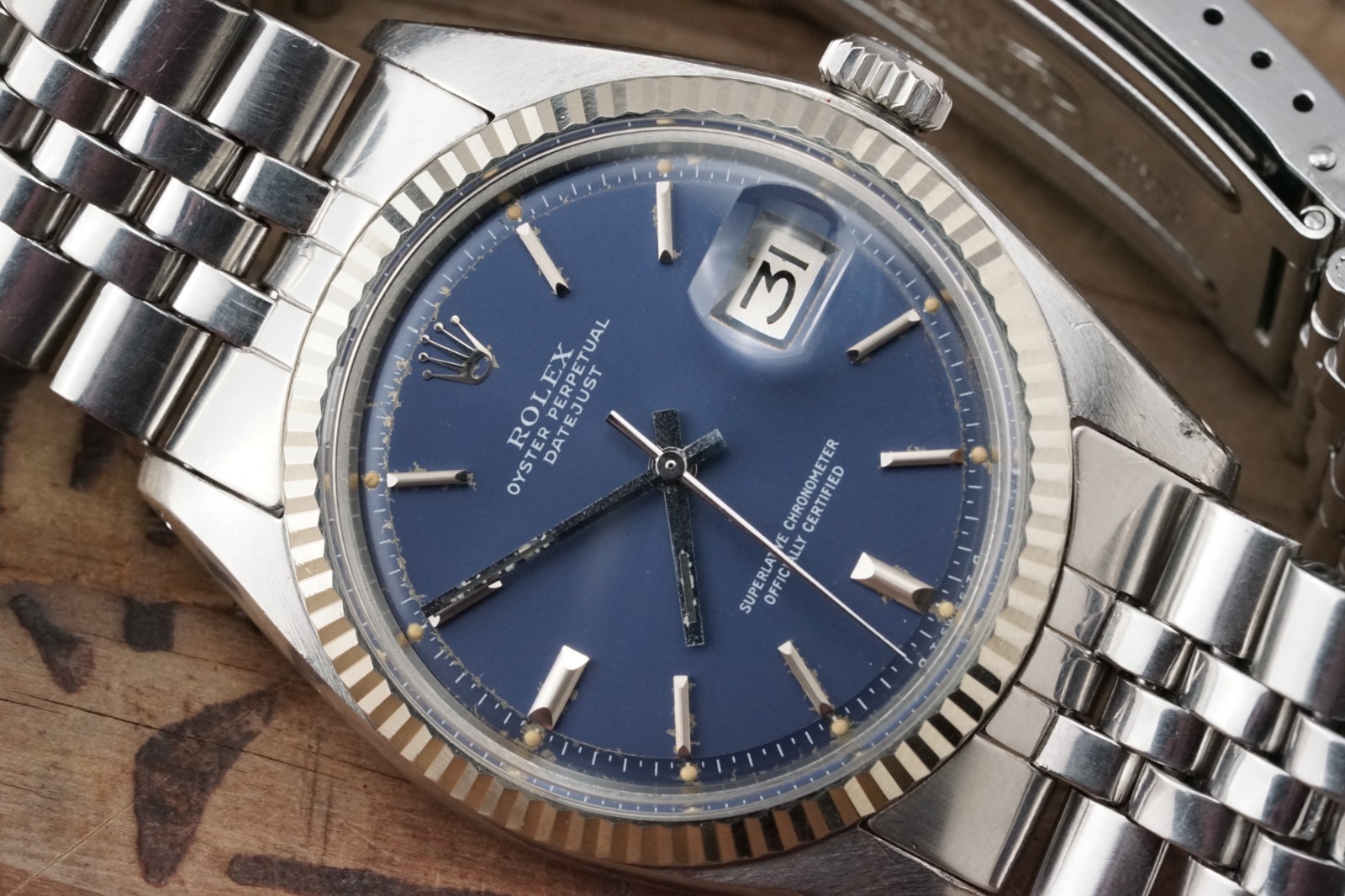 c. ROLEX DateJust 1601 Blue σ