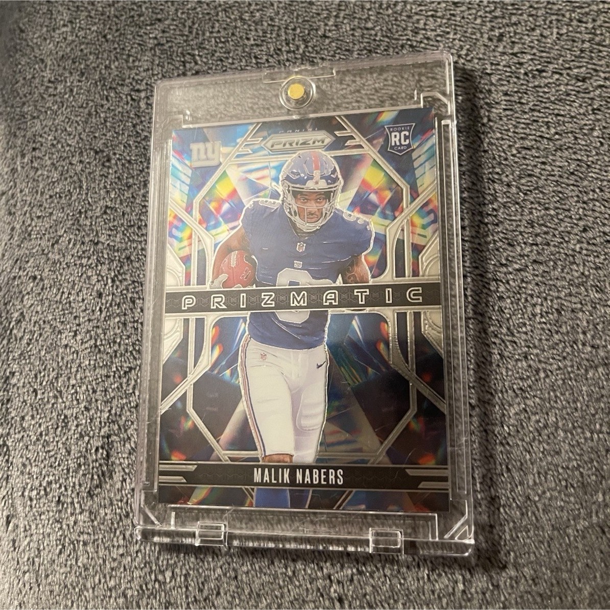 2024 Panini Prizm Prizmatic Rookie Malik Nabers #13 Giants Football Card