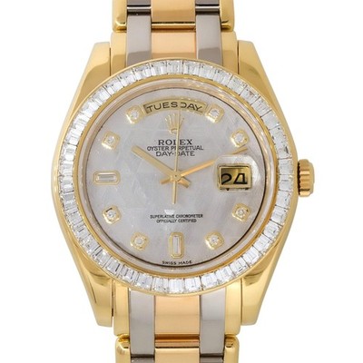 Rolex 18958BR Day-Date 18k Tridor Meteorite Dial Masterpiece Watch