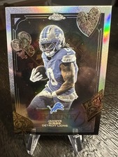 2025 Topps Chrome Jahmyr Gibbs Fortune 15 Insert Refractor! Detroit Lions