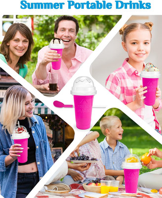 Slushie Cup, DIY Magic Slushy Maker Cups, Portable Slushy Cup for Juices, Mil...