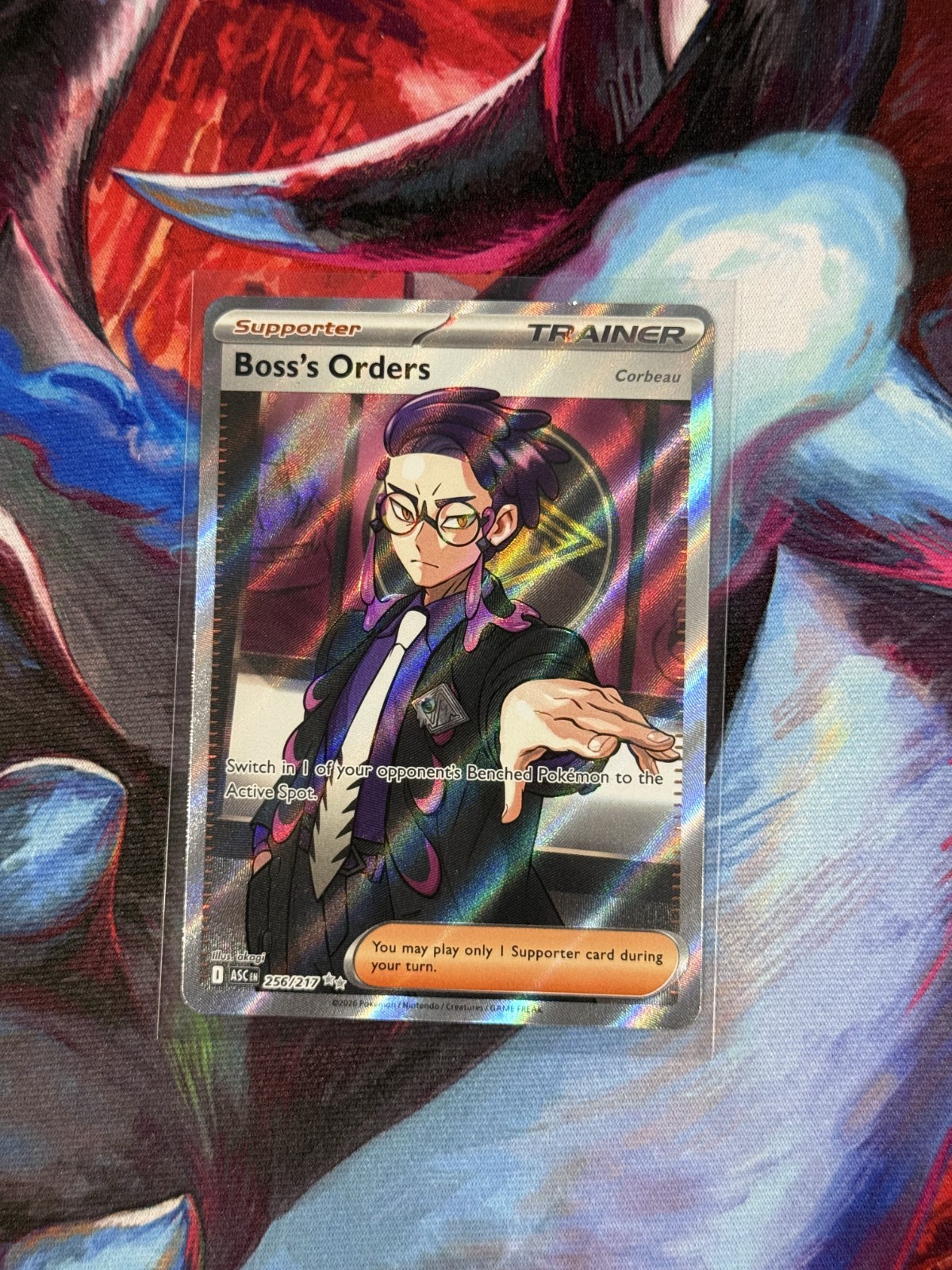 Boss’s Orders 256/217 Ultra Rare Full Art FA - Pokemon TCG Ascended Heroes - NM