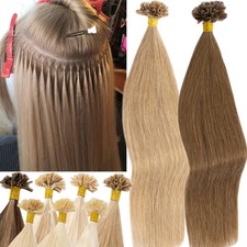 Keratin Fusion Hot Bondings Nail U Tip Real Human Remy Hair Extensions 50s 100s
