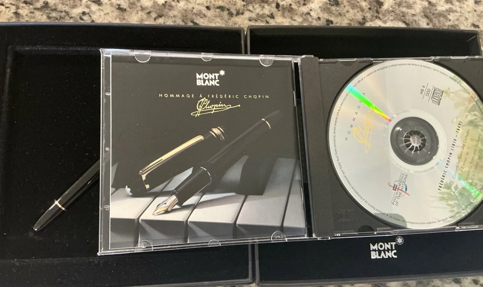 Montblanc Hommage à Frédéric Chopin Juego Edición Limitada - Pluma Estilográfica, CD Foto 2 de 4
