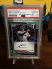 2024 Sebastian Walcott 1st Bowman Chrome Auto Green Lava /99 PSA 10 Gem Rangers