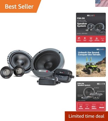 High-Performance 6.5 Inch Speakers - 70W Car Audio with Dynamic Sound Quality