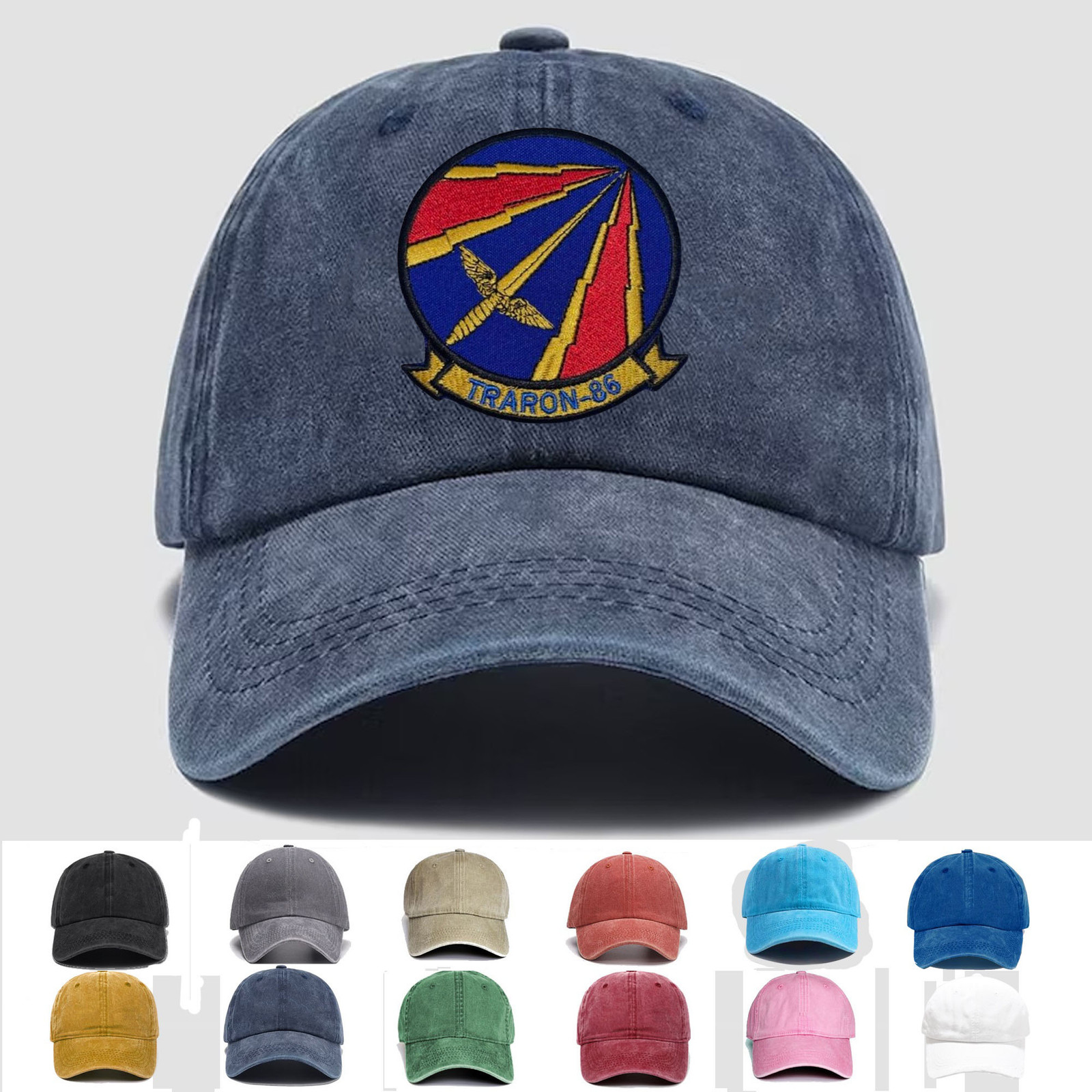 Custom Embroidered USN TRARON-86 Squadron, Veteran Cap, Trucker Hat, Gift Idea