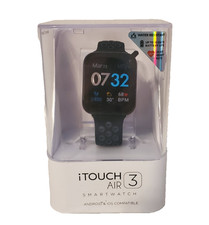 iTouch Air 3 Touchscreen Smartwatch Fitness Tracker, 44mm - Black -Android/IOS