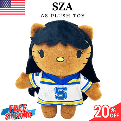Hello Kitty As SZA Singer Plush Doll Soft Stuffed Figure Plush Toy 23 cm
