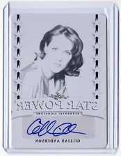 Gillian Anderson 2016 Leaf Pop Century Printing Pate Auto Card # 1/1 !! X-Files