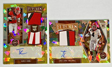 2022 James Cook Legacy Futures /10 Gold Patch Auto Rookie RC MATCHING CARDS (2)!