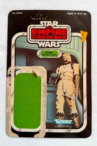Bossk unpunched ESB cardback only 32 back 1980 Kenner Star Wars