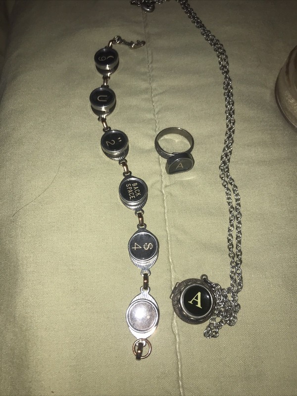 Vintage Jewelry made￼ From Antique Typewriter Keys