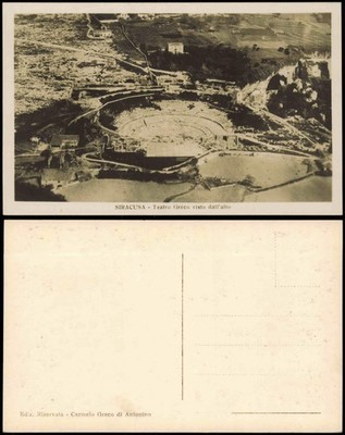 Syrakus (Syracusa) Siracusa Teatro Greco visto dall'alto (Luftaufnahme) 1920