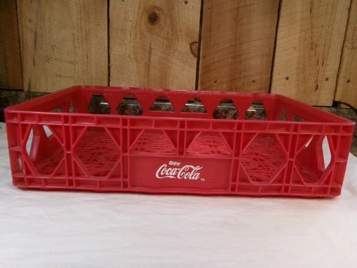 Vintage Coca-Cola Hard Plastic 24 Can Soda Carrier Crate