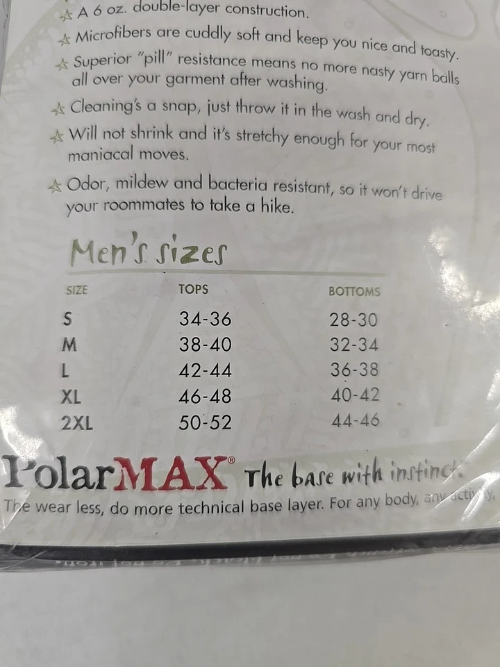 Pantalón para hombre Salty Polarmax doble capa base 2XL #DK92 Foto 4 de 4