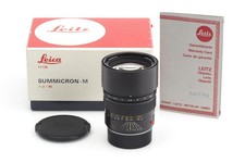 Leitz Leica M Summicron-M 2/90mm Black 11136 E55 w. Box