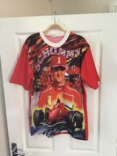 Michael Schumacher F1 Fan graphic shirt vintage 1990's Ferrari Medium